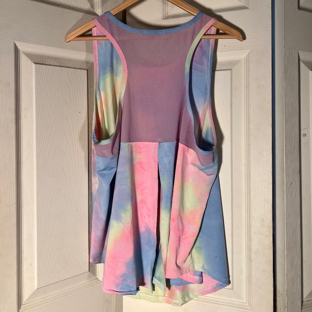 Cool Run Pastel tie dye tank top size XXL